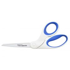 Westcott Titanium Bonded Non-Stick Scissors, 8", Pointed, Blue/White