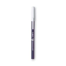 BIC PrevaGuard Round Stic Ballpoint Pen, Stick, Medium 1 mm, Blue Ink, Blue Barrel, 8/Pack