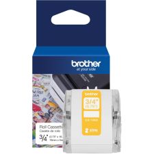Brother Genuine CZ-1003 continuous " (0.75") 19 mm wide x 16.4 ft. (5 m) long label roll featuring Zero Ink technology - CZ1003