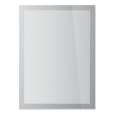 Durable DURAFRAME SUN Sign Holder, 8.5 x 11, Silver Frame, 2/Pack