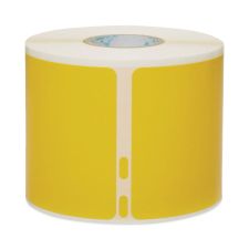 DYMO LabelWriter Name Badge/Shipping Labels, 2.13", Black on Yellow, 220 Labels/Roll