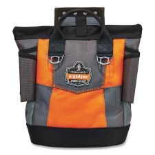ergodyne Arsenal 5527 Premium Topped Tool Pouch with Hinged Closure, 6 x 10 x 11.5, Polyester, Orange