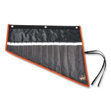 ergodyne Arsenal 5873 Polyester Wrench Roll Up, 14 Compartments, 26.5 x 5, Polyester, Black
