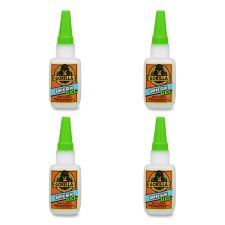 Gorilla Super Glue Gel, 0.53 oz, Dries Clear, 4/Carton