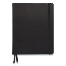 TRU RED Flexible-Cover Business Journal, 1-Subject, Dotted Rule, Black Cover, (128) 10 x 8 Sheets