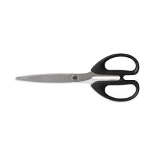 TRU RED Stainless Steel Scissors, 7" Long, 2.64" Cut Length, Straight Assorted Color Handles, 2/Pack