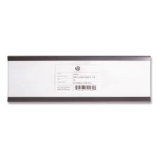 U Brands Magnetic Card Holders, 6 x 2, Black, 10/Pack