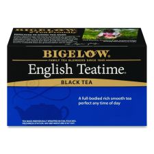 Bigelow English Teatime Black Tea, 0.08 oz Tea Bag, 28/Box