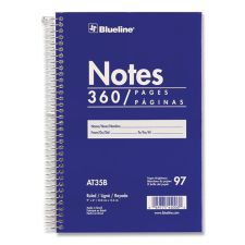 Blueline Steno Notes Notebook, Gregg Rule, Blue/White Cover, (180) 9 x 6 Sheets