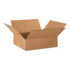 Corrugated Box, 20" x 18" x 6", Kraft