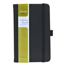 Eccolo Cool Jazz Journal, 3 1/2" x 5 1/2", Ruled, 192 Pages, Black