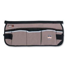 ergodyne Arsenal 5706 13-Pocket Waist Apron, 13 Compartments, 23 x 9, Canvas, Gray