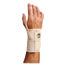 ergodyne ProFlex 4010 Double Strap Wrist Support, Medium, Fits Left Hand, Tan