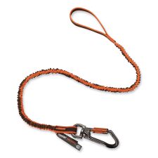 ergodyne Squids 3109F(x) Tool Lanyard, Swiveling Aluminum Carabiner   Loop, 25 lb Max Working Capacity, 38" to 48" Long