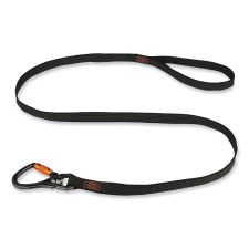 ergodyne Squids 3129 Tool Lanyard with Double-Locking Swivel Carabiner   Loop, 40 lb Max Working Capacity, 76" Long, Black
