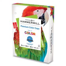 Hammermill Premium Color Copy Print Paper, 100 Bright, 3-Hole, 28 lb Bond Weight, 8.5 x 11, Photo White, 500 Sheets/Ream, 8 Reams/Carton