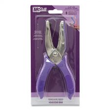 McGill 15-Sheet Medium-Duty One-Hole Punch, Diamond Shape, Chrome