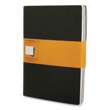 Moleskine Cahier Journal, 1-Subject, Narrow Rule, Black Cover, 10 x 7.5 Sheets, 3/Pack