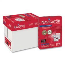 Navigator Premium Multipurpose Copy Paper, 97 Bright, 20 lb Bond Weight, 8.5 x 11, White, 500 Sheets/Ream, 5 Reams/Carton
