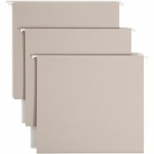 Smead TUFF 1/3 Tab Cut Letter Recycled Hanging Folder - 8 1/2"x11" - 3" Expansion - Top Tab Location - 64241