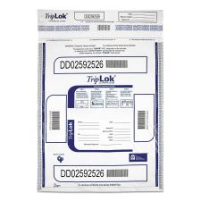 TripLOK Deposit Bag, Plastic, 12 x 16, White, 100/Pack