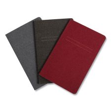 TRU RED Pocket Journal, 1-Subject, Narrow Rule, Assorted Cover Colors, (48) 5.5 x 3.5 Sheets, 3/Pack