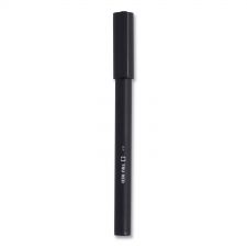 TRU RED Quick Dry Gel Pen, Stick, Medium 0.7 mm, Black Ink, Black Barrel, Dozen
