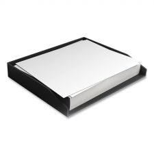TRU RED Side-Load Stackable Plastic Document Tray, 1 Section, Letter-Size, 12.24 x 9.8 x 1.75, Black, 2/Pack