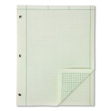 Ampad Evidence Engineer's Computation Pad, Cross-Section Quadrille Rule (5 sq/in, 1 sq/in), 200 Green-Tint 8.5 x 11 Sheets