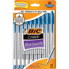 BIC Cristal Ballpoint Stick Pens - BICMSP10BE
