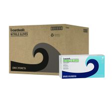 Boardwalk 395 Series Disposable General-Purpose Nitrile Gloves, Powder-Free, Medium, 5 mil Thick, 9.5" Long, Blue, 100/Box, 10 Boxes/CT