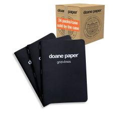 Doane Utility Notebook Large 7"x5" 24 Sheets/bk 50# Grid   Lines - 3 Pack