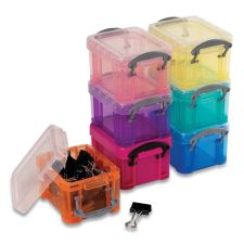Really Useful Box Snap-Lid Storage Bin, 3.84 oz, 1.75 x 2.25 x 1.5, Randomly Assorted Colors