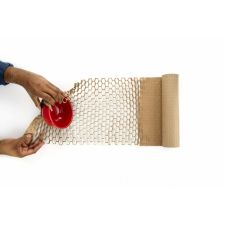 Scotch Cushion Lock Protective Wrap, 12 in x 1000 ft, 1 Roll, 100% Recycled Paper, Honeycomb Packing Paper, Alternative for Bubble Cushion Wrap, Brown