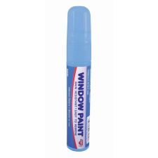 Window Paint Marker With 9/16" Tip, Easily Removable On Non-Porous Surfaces, Blue
