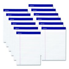 Ampad Perforated Writing Pads, Wide/Legal Rule, (50) White 8.5 x 11.75 Sheets, Dozen