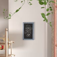 Canterbury 11" x 17" Rustic Blue Wall Mount Magnetic Chalkboard Sign, Hanging Wall Chalkboard Memo Board for Home, School, or Business, Set of 10