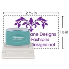 Custom ECO-GREEN Xstamper Pre-Inked Stamp, N16, 1-1/2" x 2-7/16" Impression