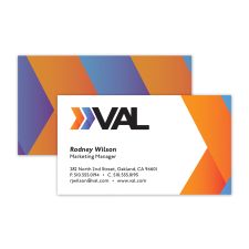 Custom Full Color Flat Print Business Cards Printed 2-Sides