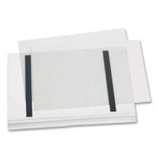 Durable Magnetic Water-Resistant Sign Holder, 8.5 x 11, Clear Frame, 5/Pack
