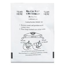 First Aid Only CPR Face Shield with Elastic Ear Bands, Fits Adults and Children