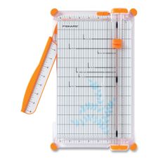 Fiskars SureCut Deluxe Paper Trimmer, 10 Sheets, 12" Cut Length, Plastic Base, 9 x 15