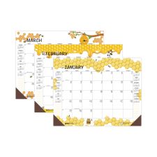 House of Doolittle Recycled Honeycomb Desk Pad Calendar, Honeycomb Artwork, 18.5 x 13, White/Multicolor Sheets, 12-Month (Jan to Dec): 2026