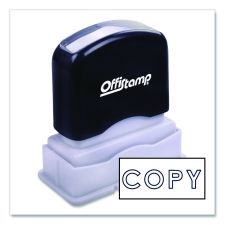 Offistamp Pre-Inked Message Stamp, COPY, 1.63" x 0.38", Blue Ink