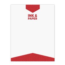One Standard Spot Color Letterhead - Raised Print (250/PK)