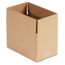 Universal Fixed-Depth Corrugated Shipping Boxes, Regular Slotted Container (RSC), 6" x 10" x 6", Brown Kraft, 25/Bundle