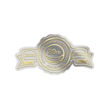 1 3/8" x 2 5/8" Anniversary Foil & Embossed Combination (500/PK)