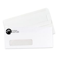 #10 Flip and Seal Poly Window White Wove 24 lb. - Spot Color (250/PK)