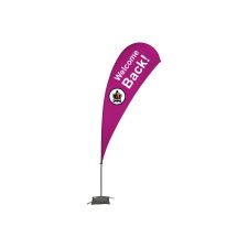 13' Teardrop Sail Sign Kit - 1 Sided with Cross Base (1/PK)