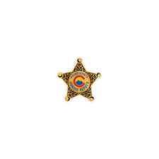 2 3/4" x 2 3/4" Sheriff Star 4 Color Process (100/PK)